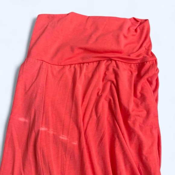 Lily Rose Maxi Foldover Coral Skirt - Picture 1 of 5